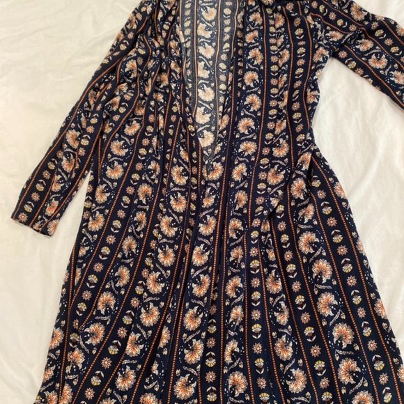 TIGERLILY Hamilton Navy Longline Kimono Jacket - Picture 10 of 11